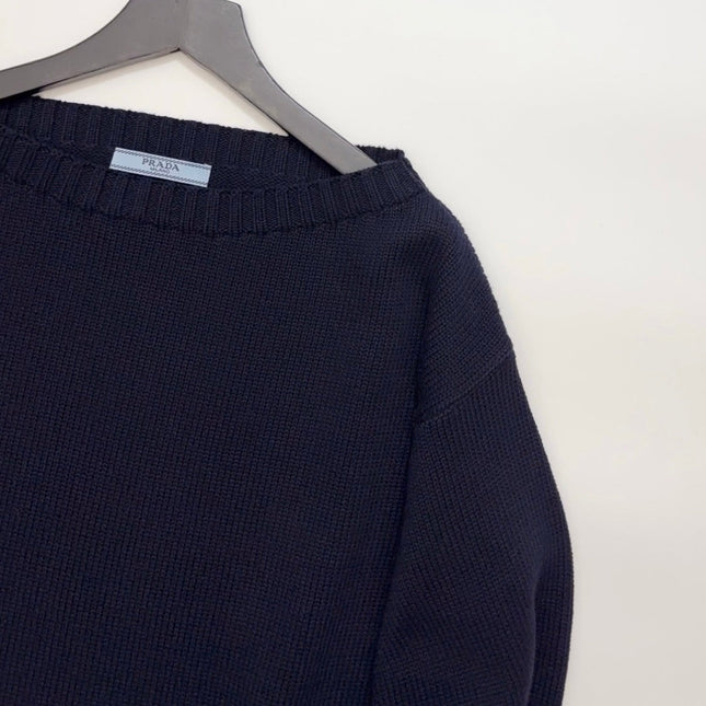 PRADA 25S OFF-SHOULDER SWEATER 457