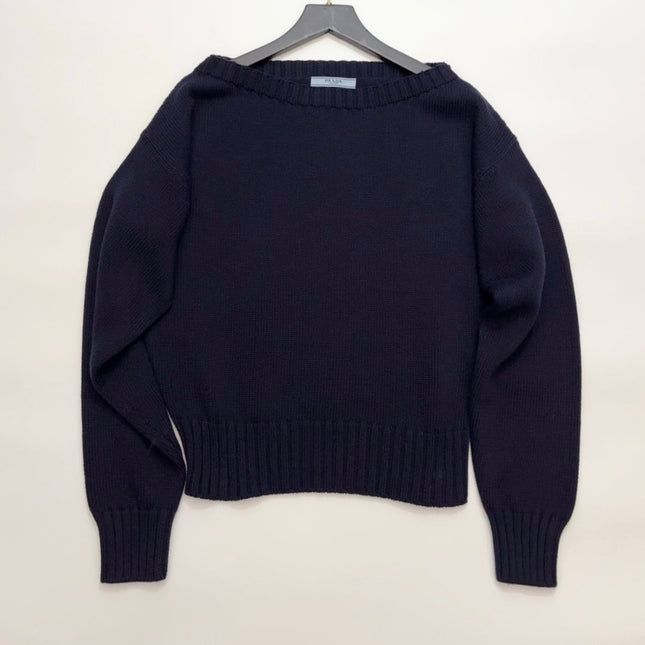 PRADA 25S OFF-SHOULDER SWEATER 457