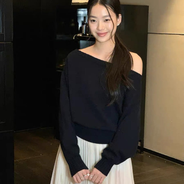 PRADA 25S OFF-SHOULDER SWEATER 457