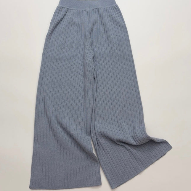 LORO PIANA 26S WIDE-LEG KNIT PANTS 974