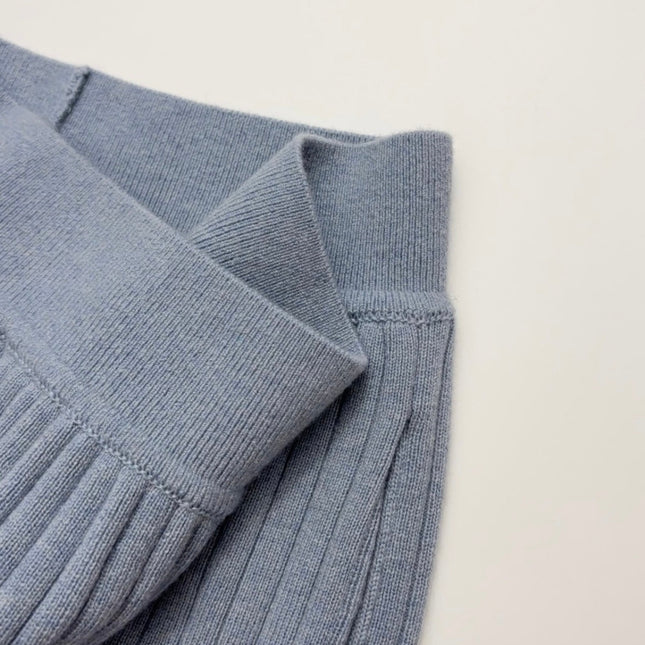 LORO PIANA 26S WIDE-LEG KNIT PANTS 974