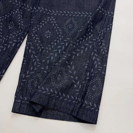 MAXMARA 26S WIDE-LEG EMBROIDERED DENIM PANTS 243