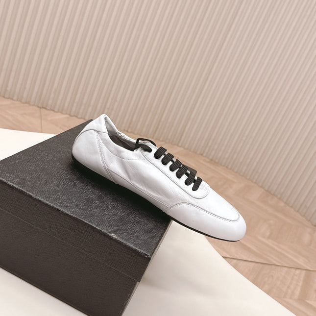 PRADA 26S MARY JANE SHOES IN WHITE CALFSKIN