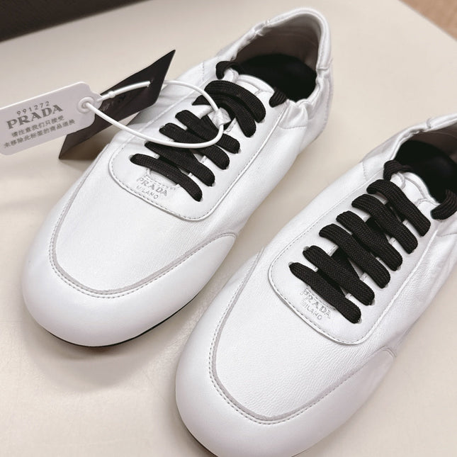 PRADA 26S MARY JANE SHOES IN WHITE CALFSKIN