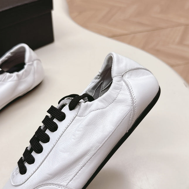 PRADA 26S MARY JANE SHOES IN WHITE CALFSKIN