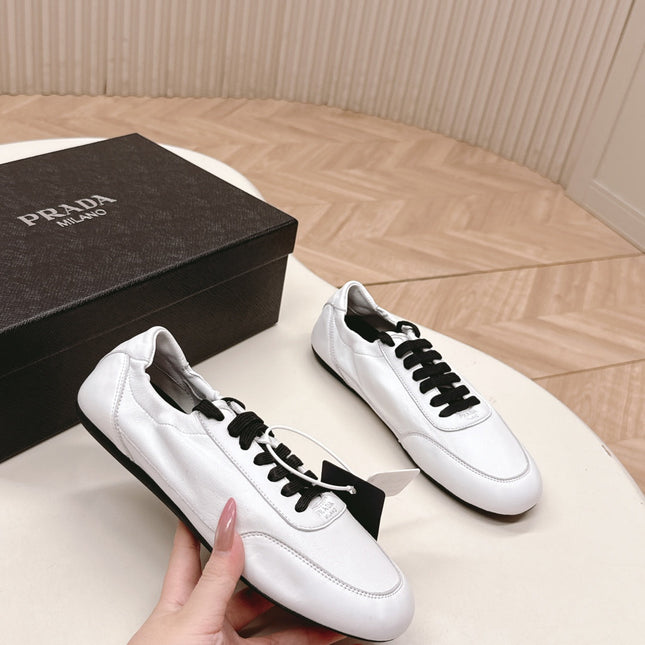 PRADA 26S MARY JANE SHOES IN WHITE CALFSKIN