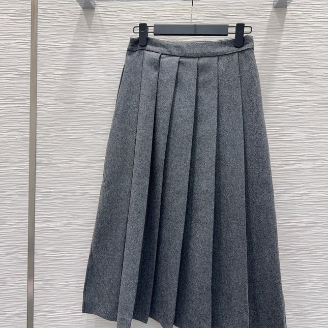 PRADA 25S LONG PLEATED SKIRT 212
