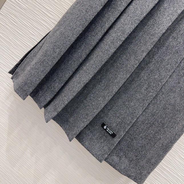 PRADA 25S LONG PLEATED SKIRT 212