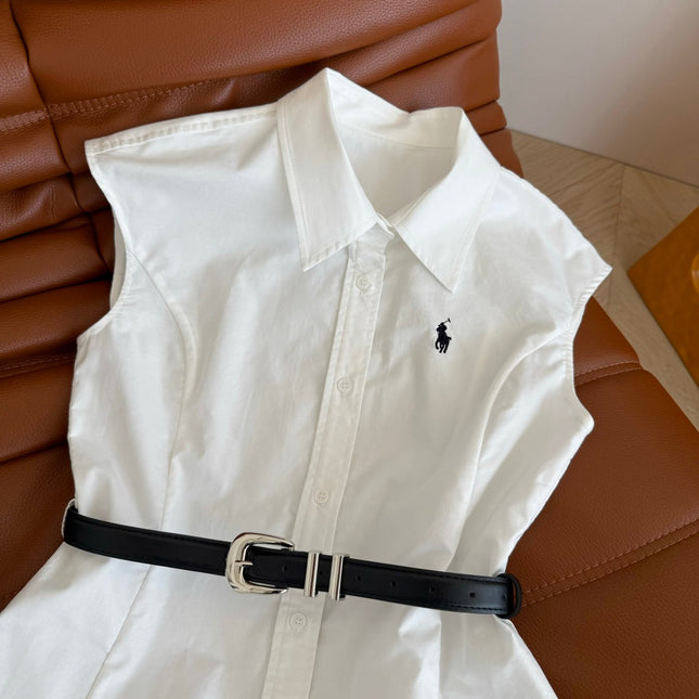ELEGANT FLUTTER-SLEEVE DRESS 25S IN COTTON 265737
