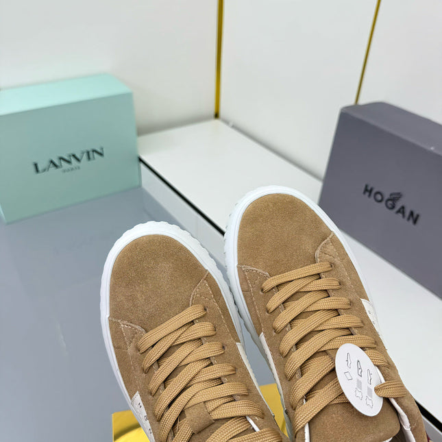 TOM FORD 26S SNEAKER HOGAN IN BROWN AND WHITE SUEDE