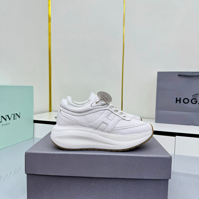TOM FORD 26S HOGAN SNEAKERS IN WHITE CALFSKIN