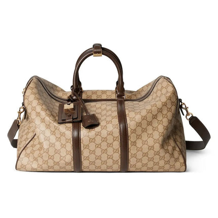GUCCI 26S DUFFLE BAG 52 IN BEIGE CANVAS