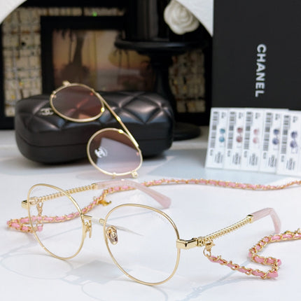 CHANEL 26S ROUND RECTANGULAR GLASSES IN METAL FRAME 408121