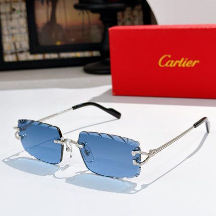 CARTIER 26S RIMLESS GEOMETRIC FRAME IN METAL 441534