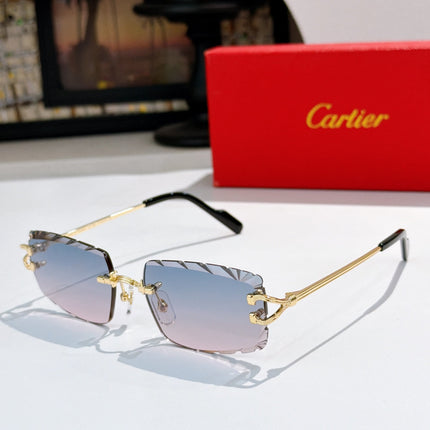 CARTIER 26S RIMLESS GEOMETRIC FRAME IN METAL 441534