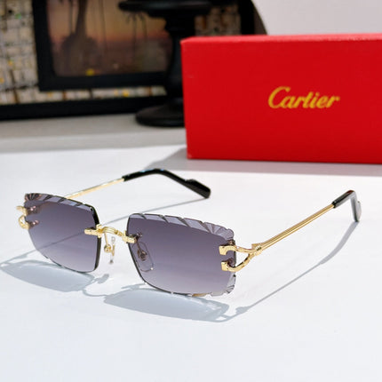 CARTIER 26S RIMLESS GEOMETRIC FRAME IN METAL 441534