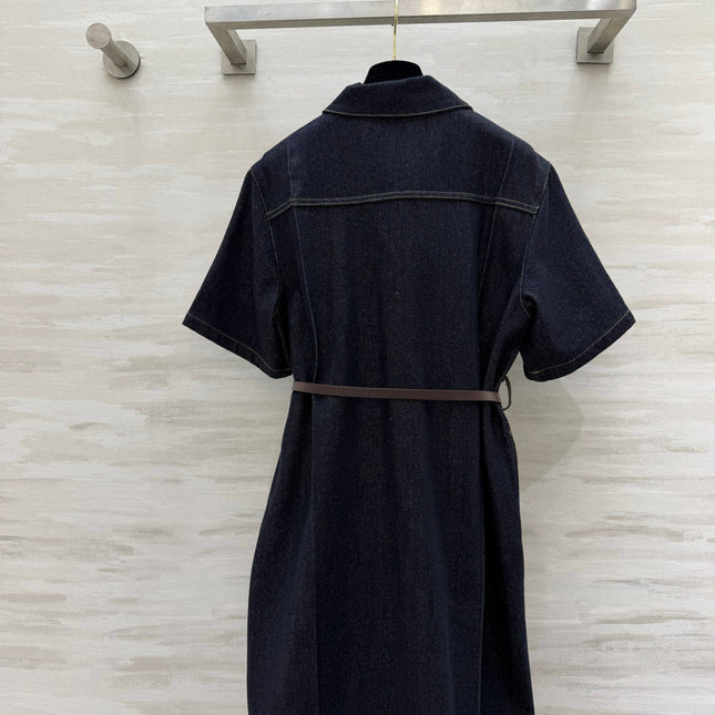 PRADA 26S DENIM SHIRT DRESS STYLE 897