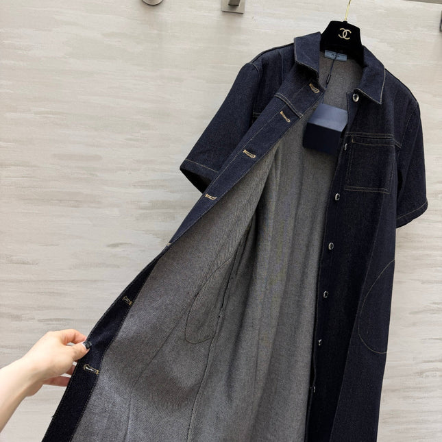 PRADA 26S DENIM SHIRT DRESS STYLE 897