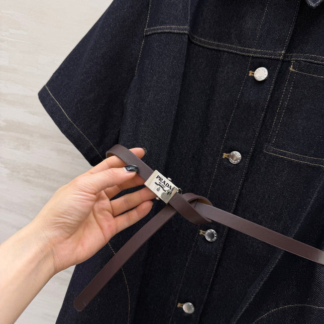 PRADA 26S DENIM SHIRT DRESS STYLE 897