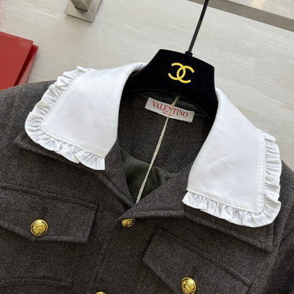 VALENTINO 26S PETER PAN COLLAR JACKET 129