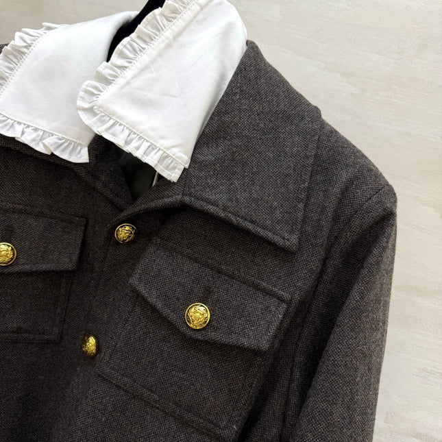VALENTINO 26S PETER PAN COLLAR JACKET 129