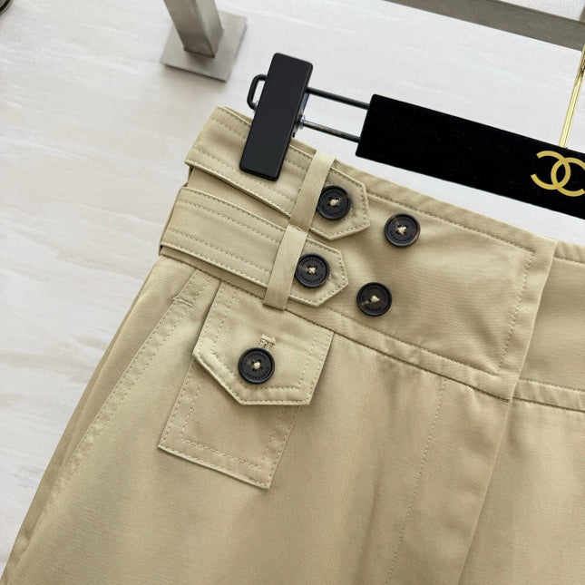 ZIMMERMANN 26S HIGH-WAIST WIDE-LEG CARGO PANTS STYLE 42