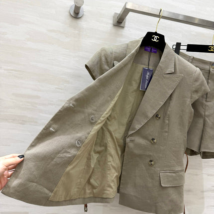 RALPH LAUREN 26S BLAZER AND SHORTS SET 501