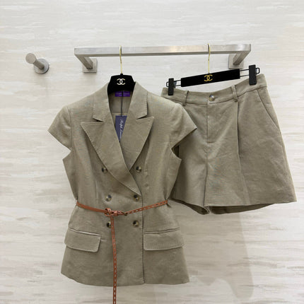 RALPH LAUREN 26S BLAZER AND SHORTS SET 501