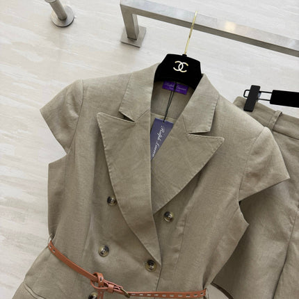RALPH LAUREN 26S BLAZER AND SHORTS SET 501