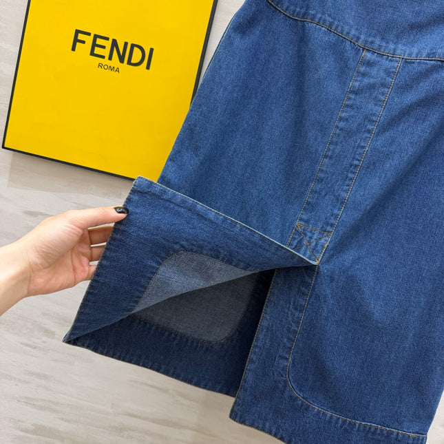 FENDI 26S DENIM SKIRT 409