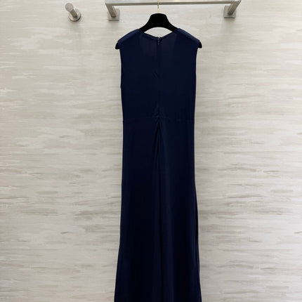 RALPH LAUREN 26S COLOR BLOCK MAXI SLIT DRESS 435