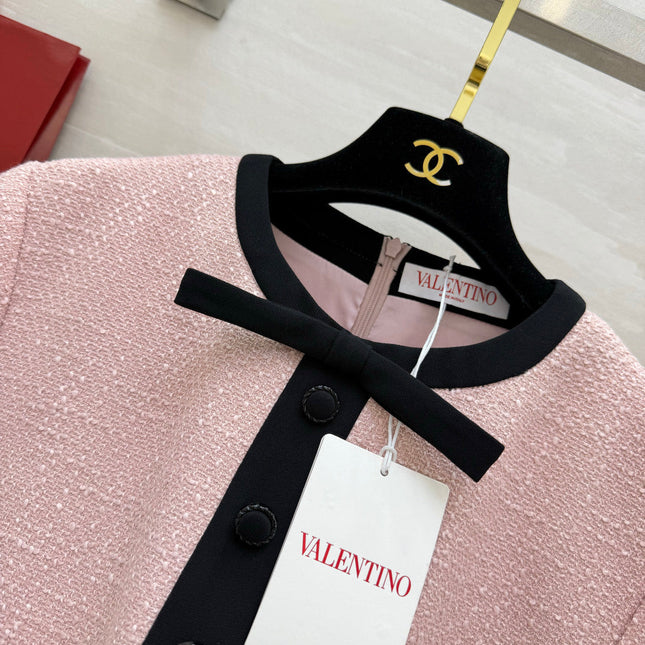 VALENTINO 26S SHORT-SLEEVE DRESS 440