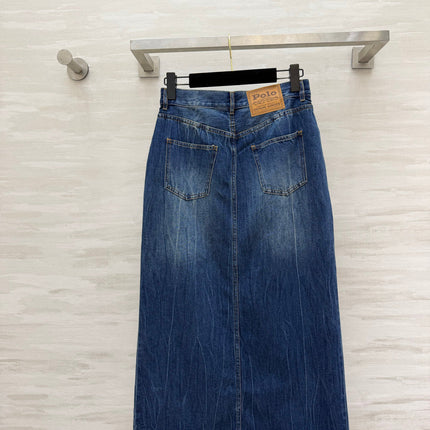 RALPH LAUREN 26S DENIM SKIRT 425