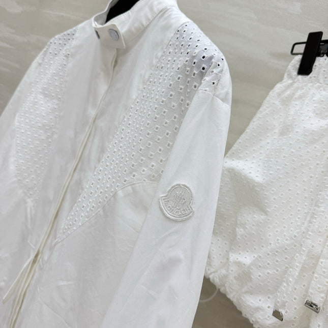 MONCLER 26S LONG-SLEEVE SHIRT & SHORT SET 686