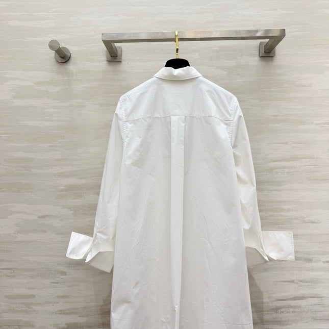 CELINE 26S WHITE SHIRT DRESS 409