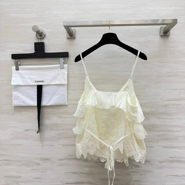 CHANEL 26S RUFFLE CAMI TOP 1471