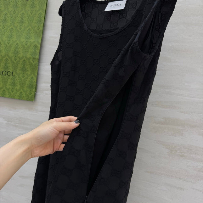 GUCCI 26S SLEEVELESS BLACK DRESS 396
