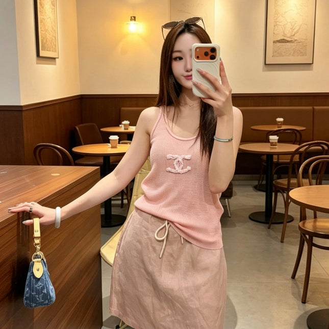 CHANEL 26S KNIT CAMISOLE TOP 1441