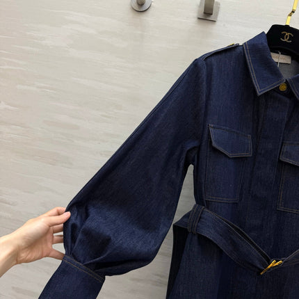 ZIMMERMANN 26S BELTED SHIRT MIDI DRESS 282