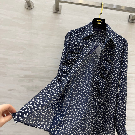 RALPH LAUREN 26S PRINTED SILK SHIRT 759