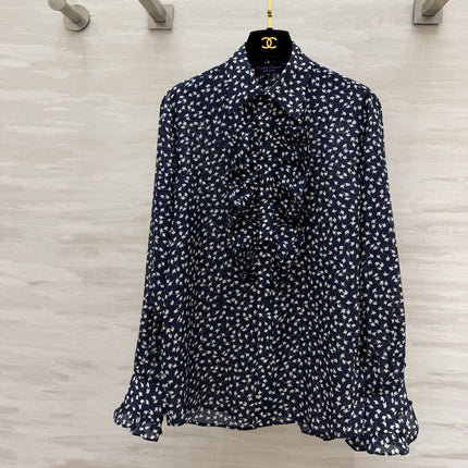 RALPH LAUREN 26S PRINTED SILK SHIRT 759