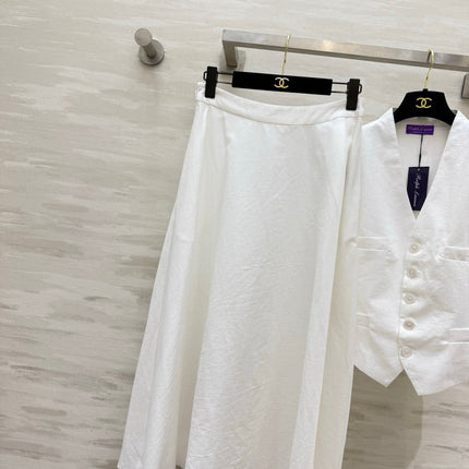 RALPH LAUREN 26S VEST AND SKIRT SET 746