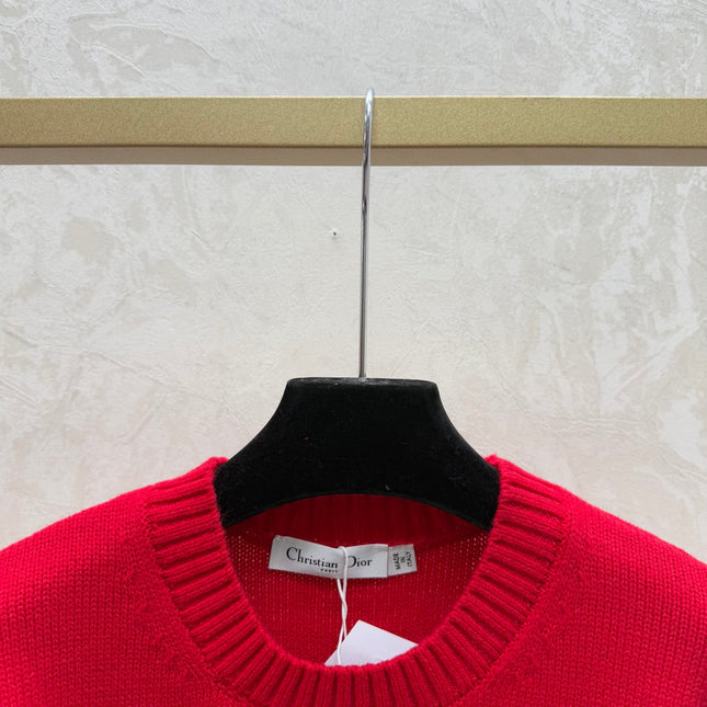 DIOR 25S LONG-SLEEVE KNIT CREWNECK SWEATER 641
