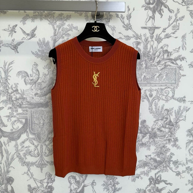 YSL 26S KNIT VEST TOP 386