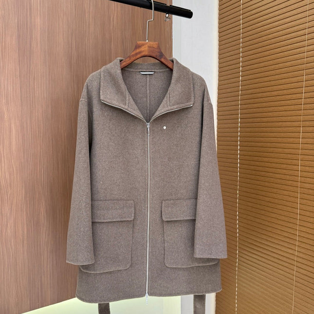 HERMES 25S WOOL COAT 100