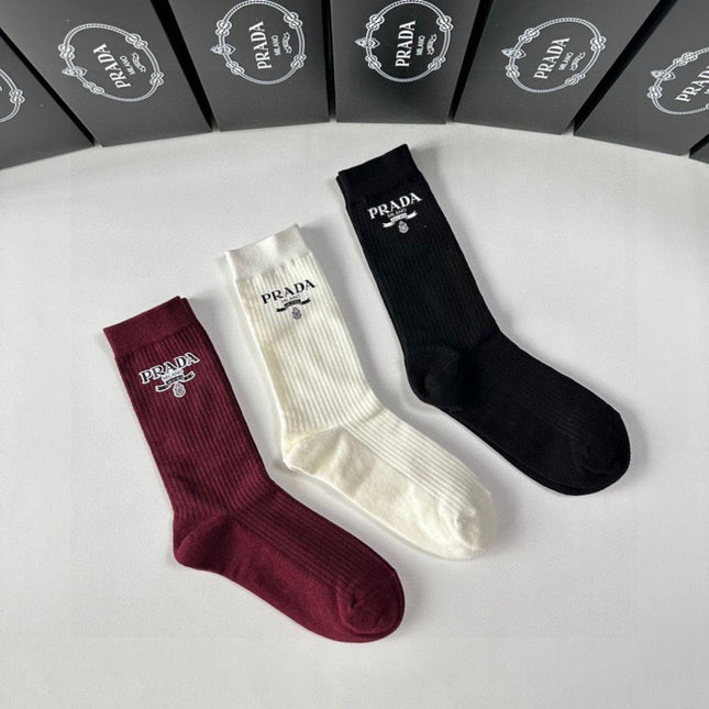 PRADA 26S CREW SOCKS 569253 (1 BOX)