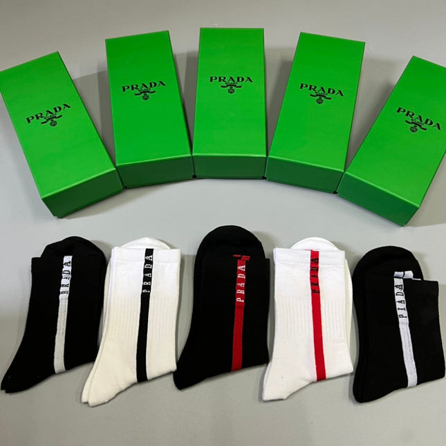 PRADA 26S CREW SOCKS 899365 (1 BOX)