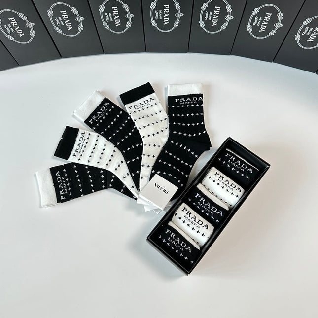 PRADA 26S CREW SOCKS 899329 (1 BOX)