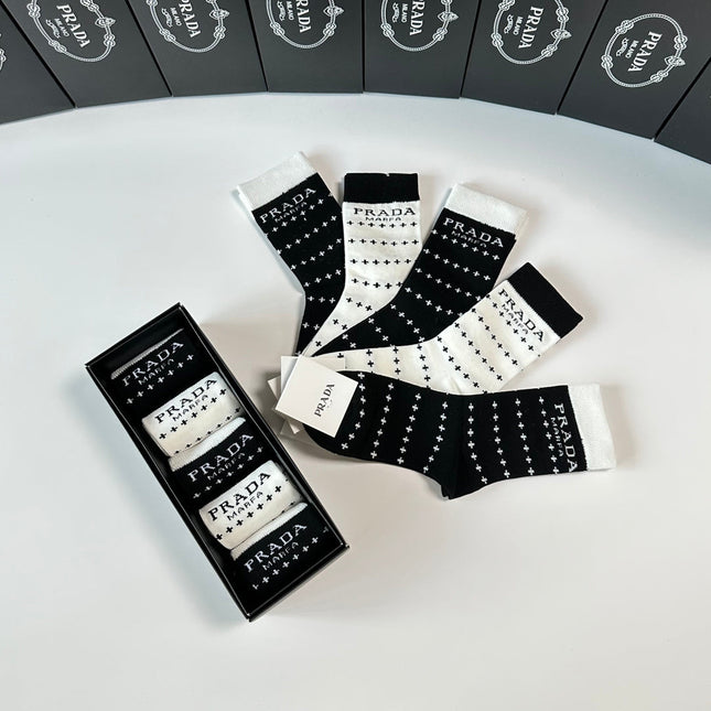 PRADA 26S CREW SOCKS 899329 (1 BOX)