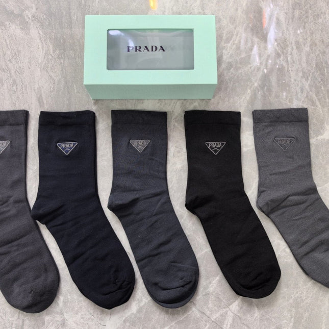 PRADA 26S CREW SOCKS 346562 (1 BOX)